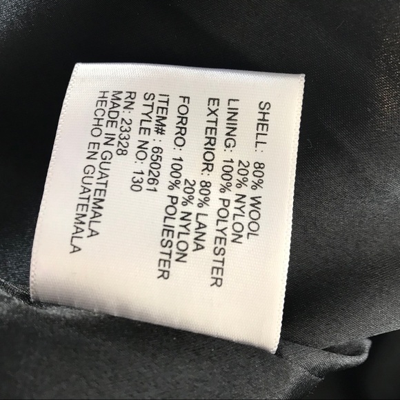 Black Wool Coat - Picture 7 of 13